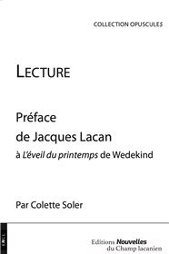 Lecture - Préface de Jacques Lacan à L'Eveil du printemps de Wedekind