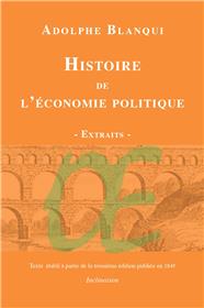 Histoire de l'Économie politique en Europe des Anciens jusqu'à nos jours