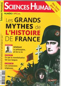 Sciences Humaines N°295 Les Grands Mythes De L Histoire De France  Aout/Septembre 2017
