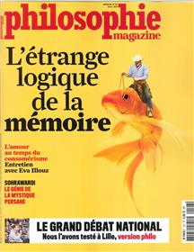 Philosophie Magazine n°127 L'étrange logique de la mémoire   - mars 2019